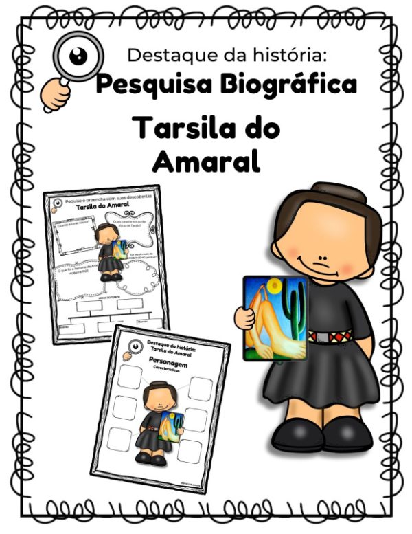 DESTAQUES DA HISTÓRIA – TARSILA DO AMARAL Atividade em PDF interativo - Imagem 2