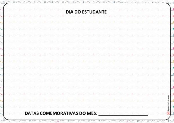 PORTIFÓLIO CALENDÁRIO DATAS COMEMORATIVAS - @PROF.TATI.SIMOES